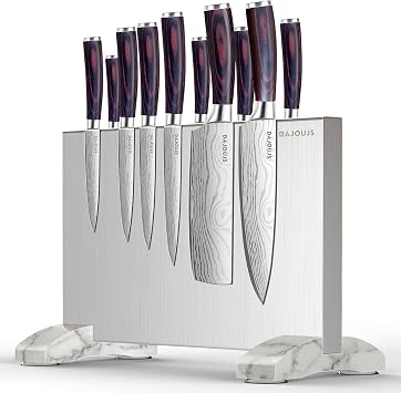 Magnetic Knife Holder, Magnetic Knife Block without Knives, Strong Double Sided Magnet Knife Storage Strip for Kitchen Counter