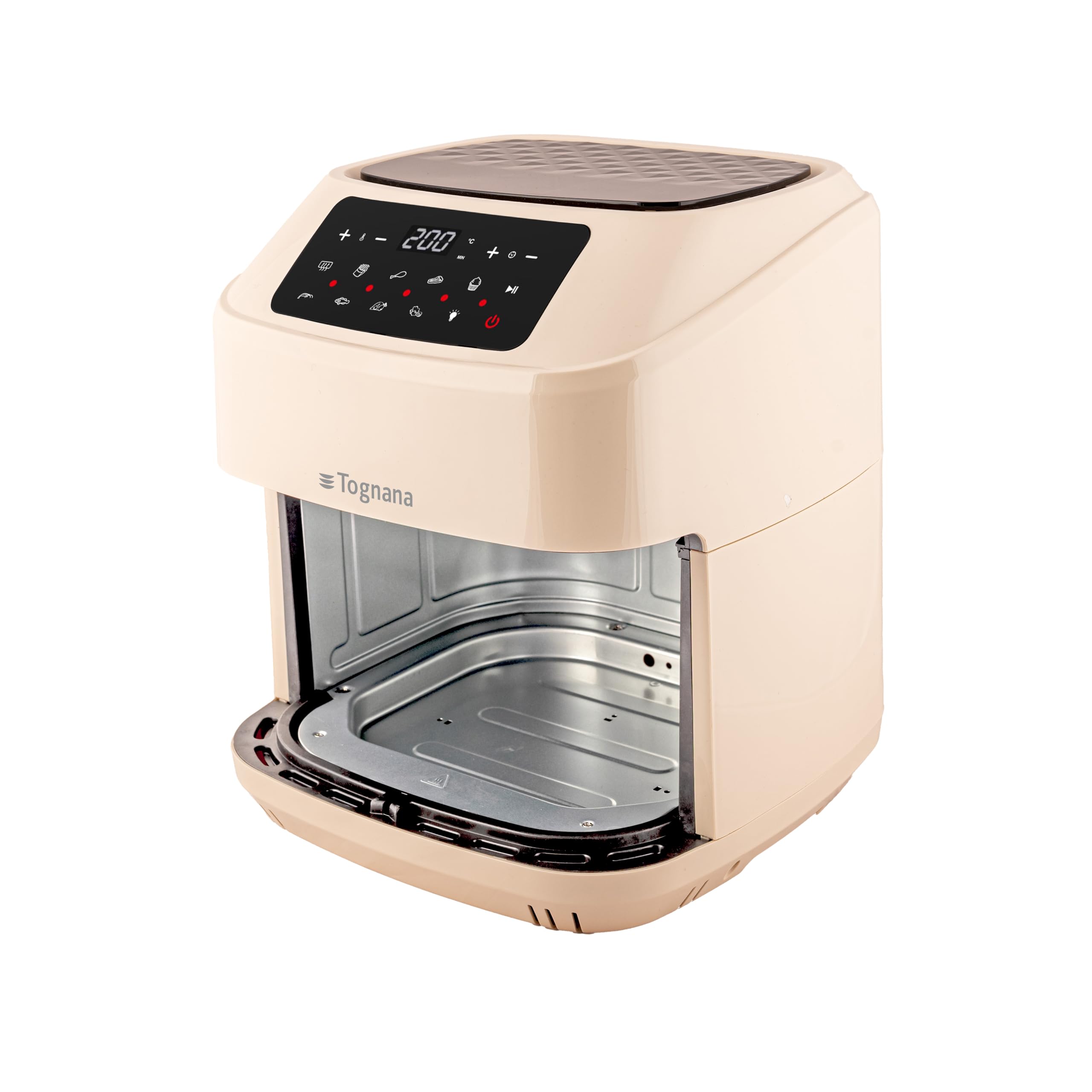 Tognana Iridea, Friggitrice ad aria 9,2 L, Plastica-Acciaio Inox, Champagne