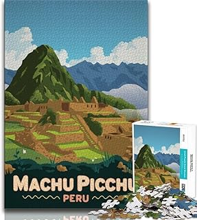 Comprar Rompecabezas de Machu Picchu para Adultos, 1000 Piezas, Ayuda a ejercitar el Cerebro, Juguetes adictivos para Cultivar la Paciencia, Adecuado para Parejas, 38x26cm