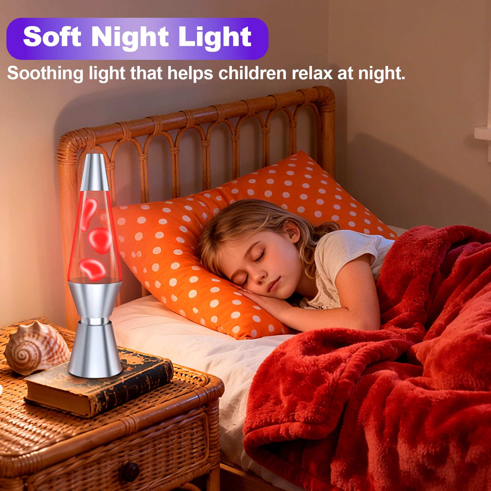 Lampada a Liquida con Telecomando a 17 Colori, 37cm Luce Notturna LED per Bambini e Adulti - Luci Atmosferiche per Camera da Letto, Ufficio, Decorazioni Natalizie e Feste