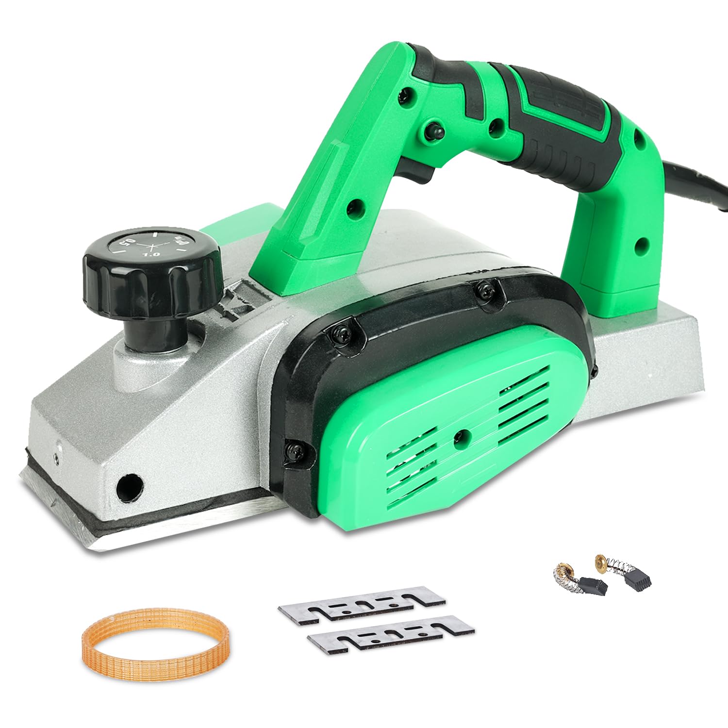 Alpha Corded Electric Hand Planer Machine, Size 82mm Width, 650W, 14000 RPM, Copper Armature, for Carpentry, Woodworking Tool, DIY & Professional Use With All Accessories | ALPHA-A-2823 | Green (B0D83YMTHS) Amazon Price History, Amazon Price Tracker