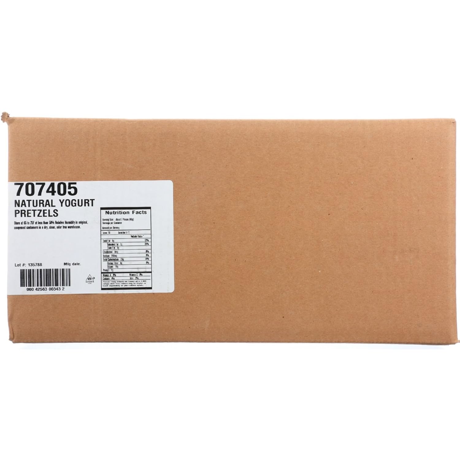 Blue Marble Yogurt Covered Pretzels with Evaporated Cane Juice, 15 Pound Grocery