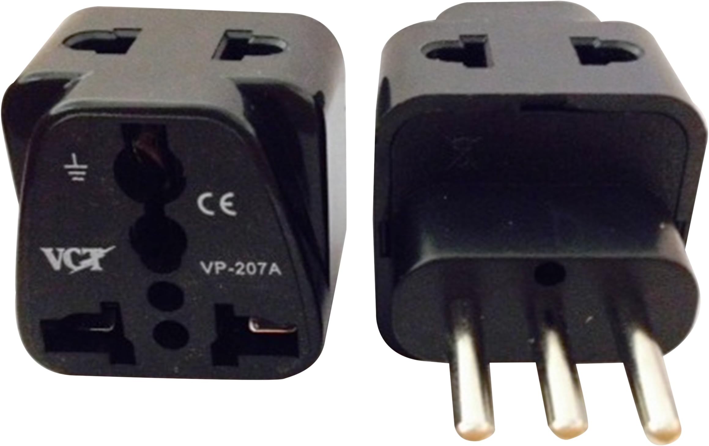VCTElectronics VCT VP-207A/W VP-207A USA to Italy Plug Adapter Universal