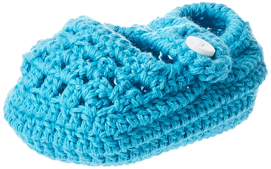 Smurfs Baby Crochet Shoes - Light Blue - 6-9 M (Pack Of 2)