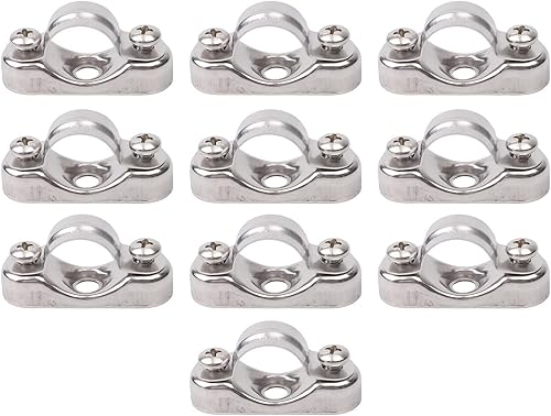 Miniatura 5 de Pack Of 10 Stainless Steel Pipe Support Clamps For Various Industrial Uses(20-22mm)
