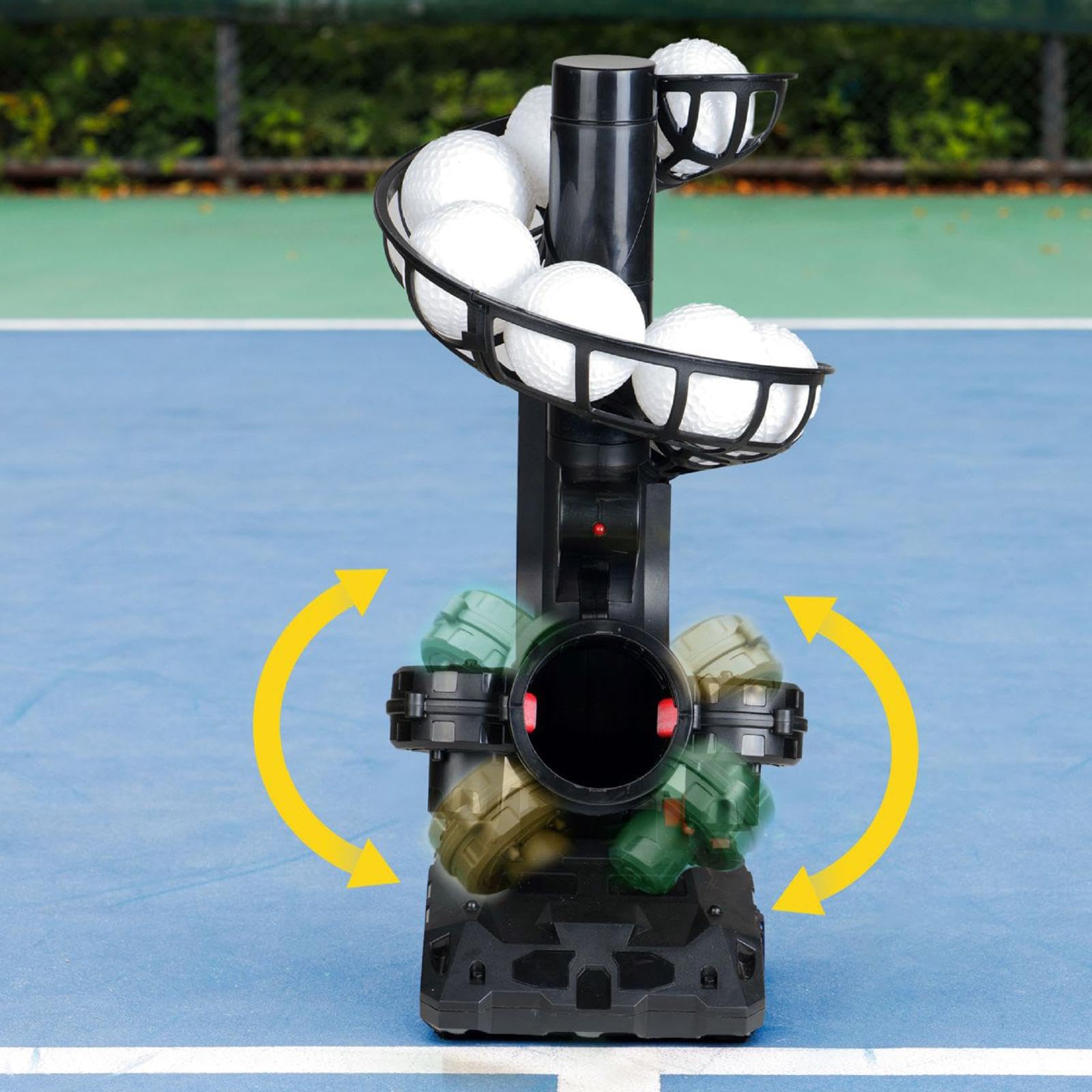 Oshhni Máquina lanzadora de béisbol portátil para práctica de bateo y fildeo en Interiores y Exteriores.