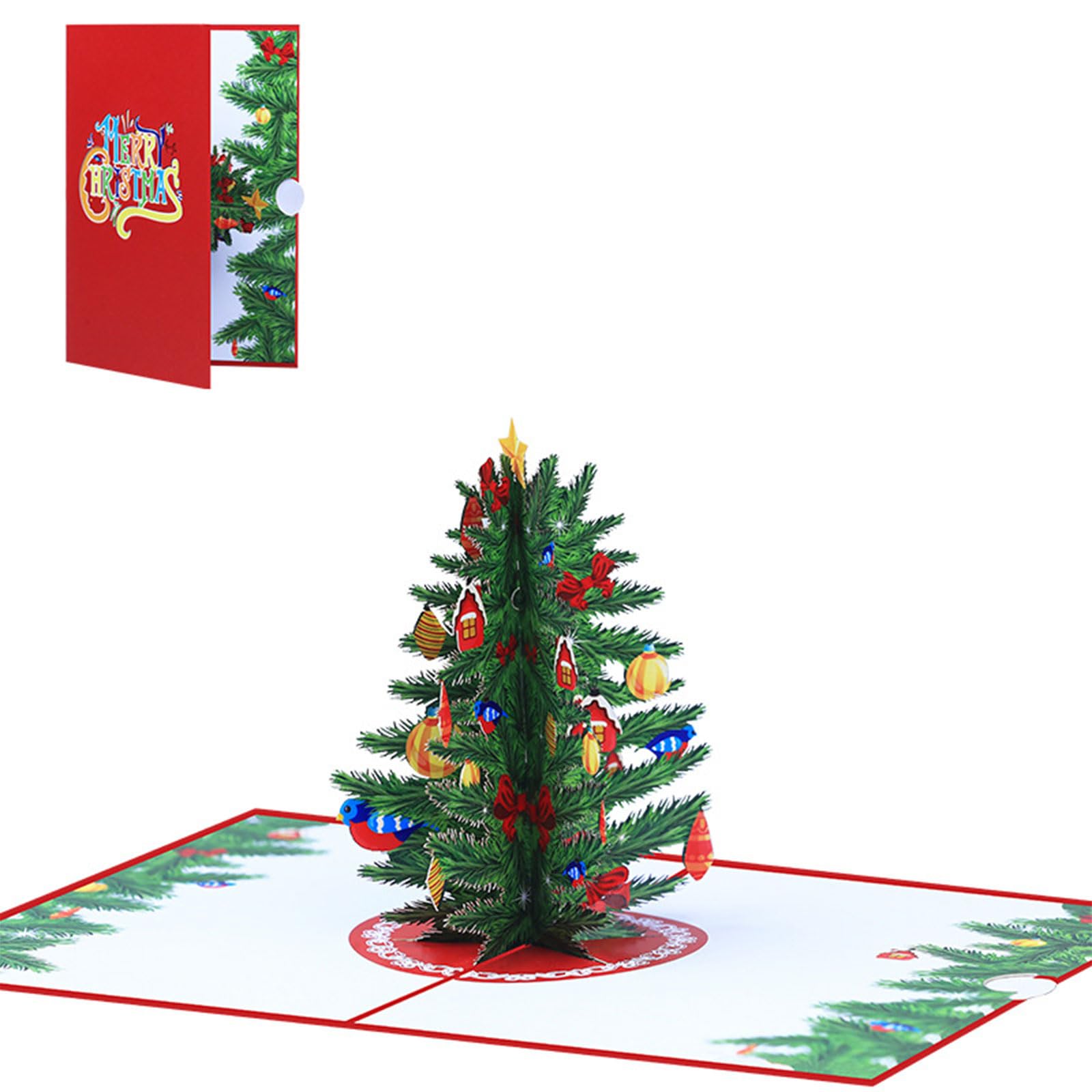 Kalttoy 3D Christmas Card Foldable and Long Lasting Unique 3D PopUp Holiday Cards Surprise and Delight Personalized Wishes Greeting Card Foldable Holiday