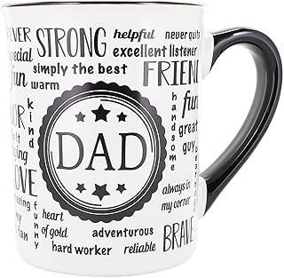 Cottage Creek Mugs - 16oz. Large Ceramic Dad Coffee Cup - Ideal Stoneware Mug for Kitchen, Office & Home Decor - Mens Gifts for Men, Grandpa, Papa, Grandparents