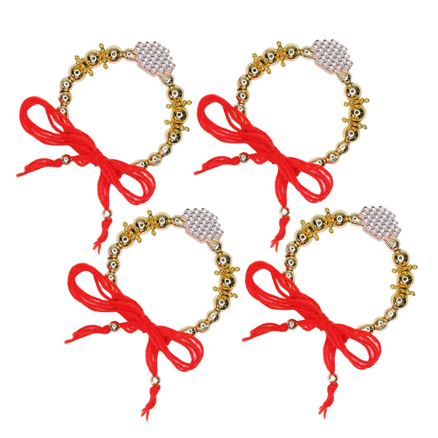 BAAL Lumba Rakhi For Sister and Bhabhi | Decorative Lumba Bracelet For Girls| Hanging Lumba Kada Rakhi For Raksha Bandhan Day (Multicolor (Set of 4)) (B0D9M7RMXN) Amazon Price History, Amazon Price Tracker