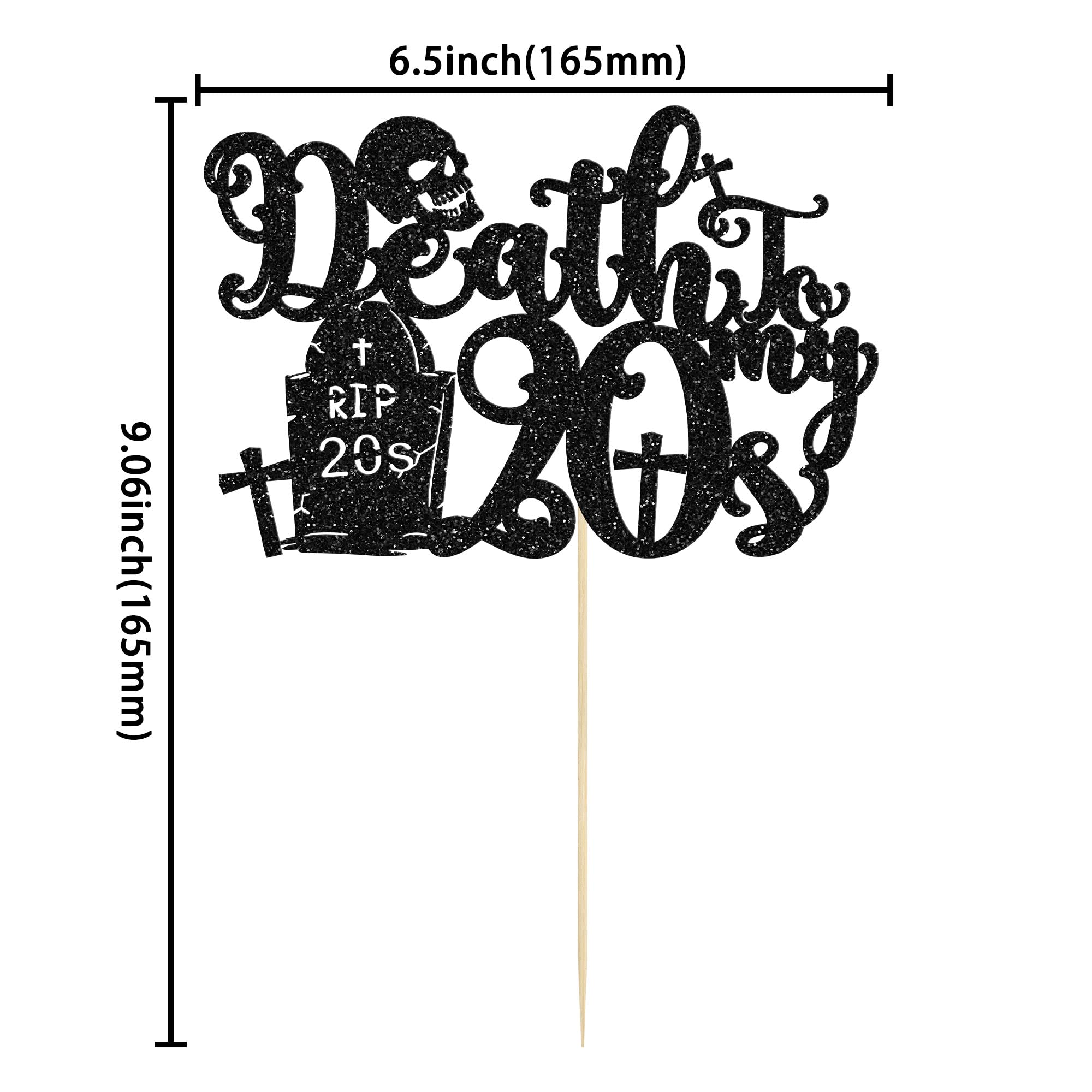 RIP Twenties Cake Topper, RIP 20s, Death to My 20s, 30th Birthday Decoration, Funny 30th Birthday Cake Topper, Rest in Peace 20s