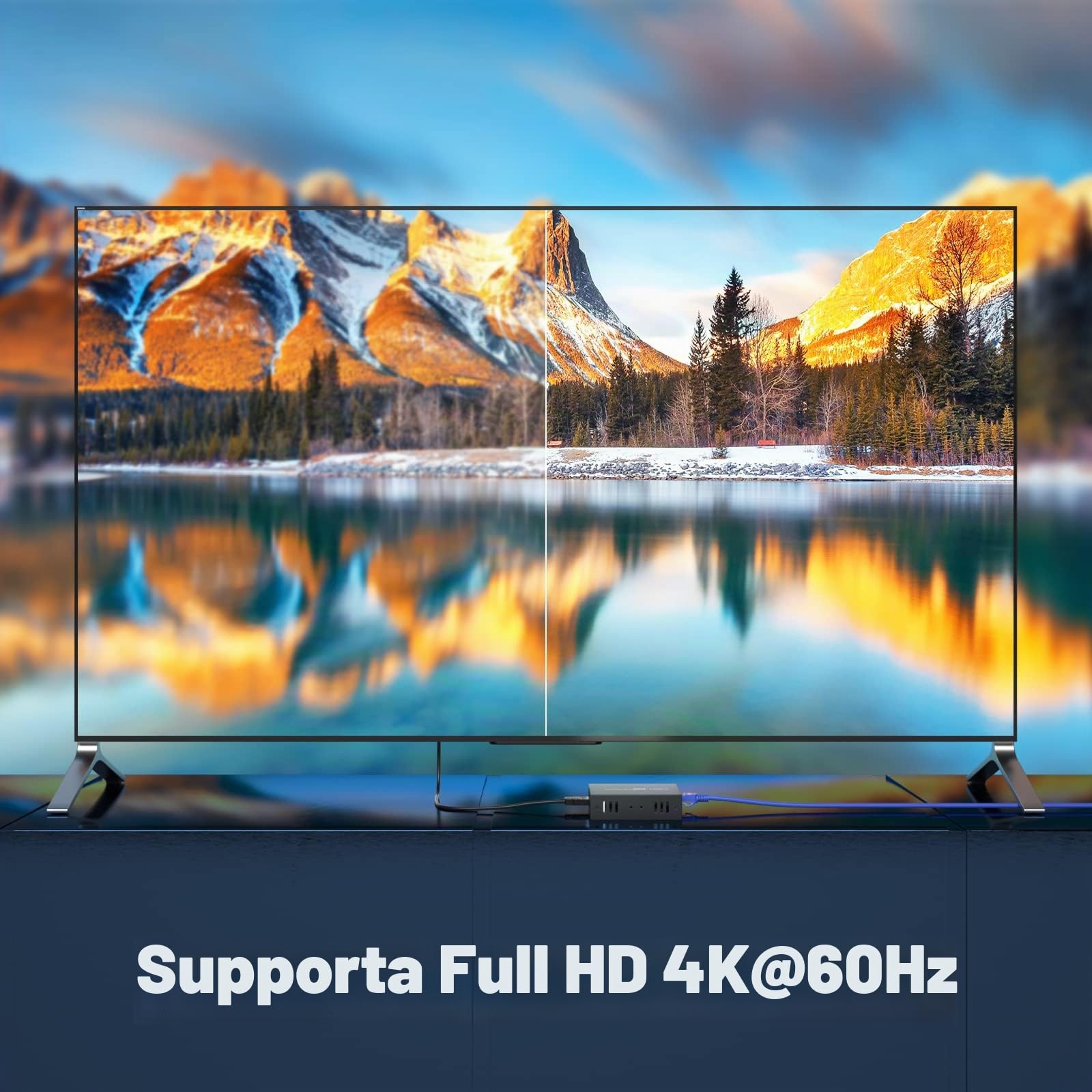 PW-HT249HK HDMI KVM USB Extender 165ft /50m Trasmissione su Single Cat5e / 6/7 Full HD 4K@60Hz Supporto Loop out Funzione EDID 3D