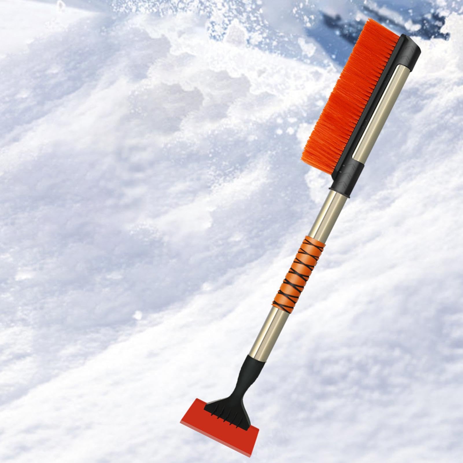 Spazzola Neve e Raschietto Ghiaccio Impugnatura in Schiuma Ergonomica, | Scopa per Neve Strumento Pulizia Parabrezza, Inverno, SUV, Camion, Veicolo