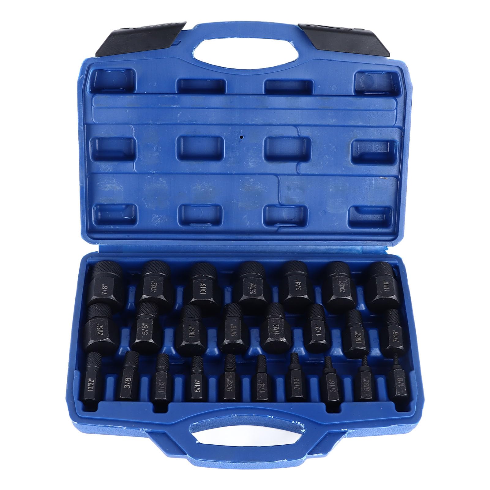Eujgoov Screw Extractor Set Hex Head Screw Extractor, Broken Screw Removal Tool for Broken Rusted Screws Nuts