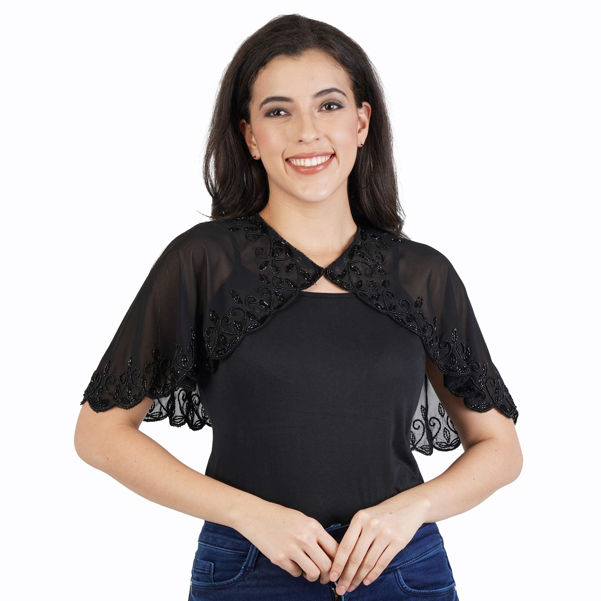 peptrends Hand Beaded Poncho/Cape/Wrap-picture-34