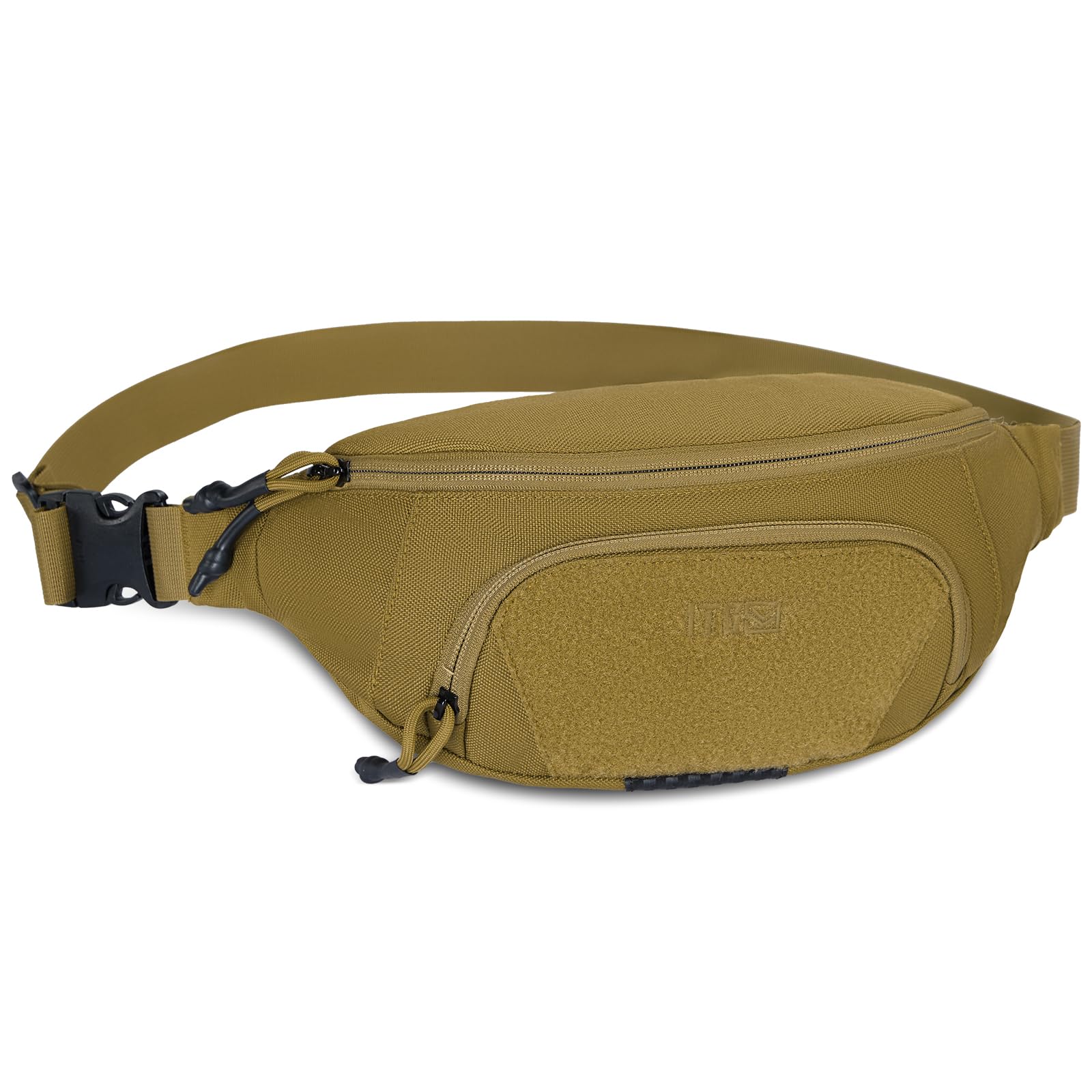1TG Sac Banane Tactique Homme – Ceinture Taille Militaire Nylon 1000D Molle – 4 Compartiments + Plaque Amovible Outdoor