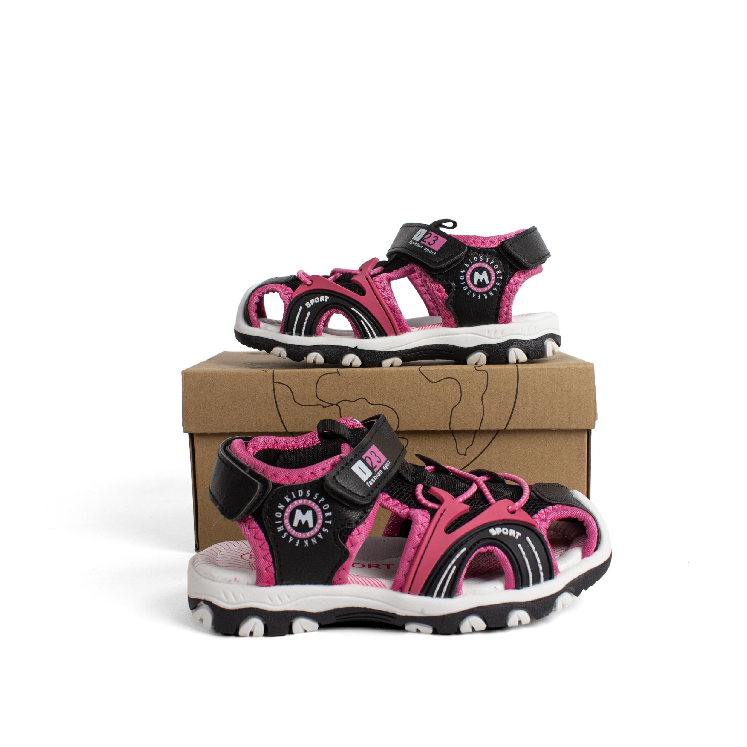 BESCH Sandalias Deportivas para Niños Niñas Talla 25-36 EU - Sandalia para Verano Transpirable al Aire Libre Unisex