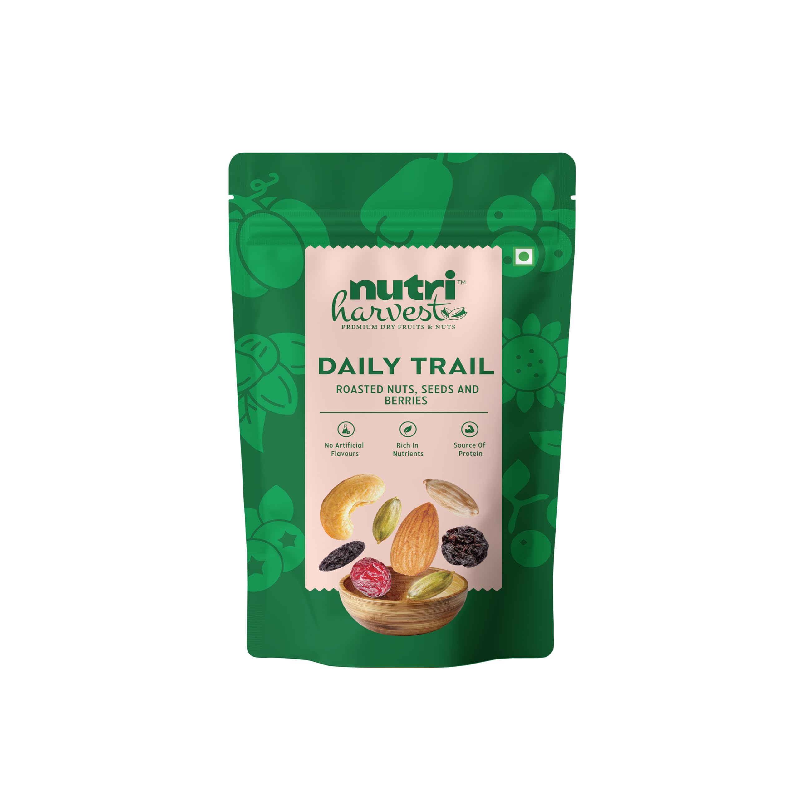 NUTRI HARVEST Daily Trail Mix 200g (Pack of 1) | Roasted Nuts, Seeds and Berries | Healthy Snack Mix with Almonds, Cashews, Raisins and Cranberries | Protein Rich Anytime Snack-image-40