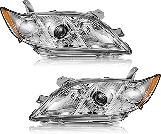 WEELMOTO Headlights Assembly for 2007-2009 Toyota Camry, Anti-Fogging Headlights Assemblies for 2007 2008 2009 Toyota Camry US Version Pair