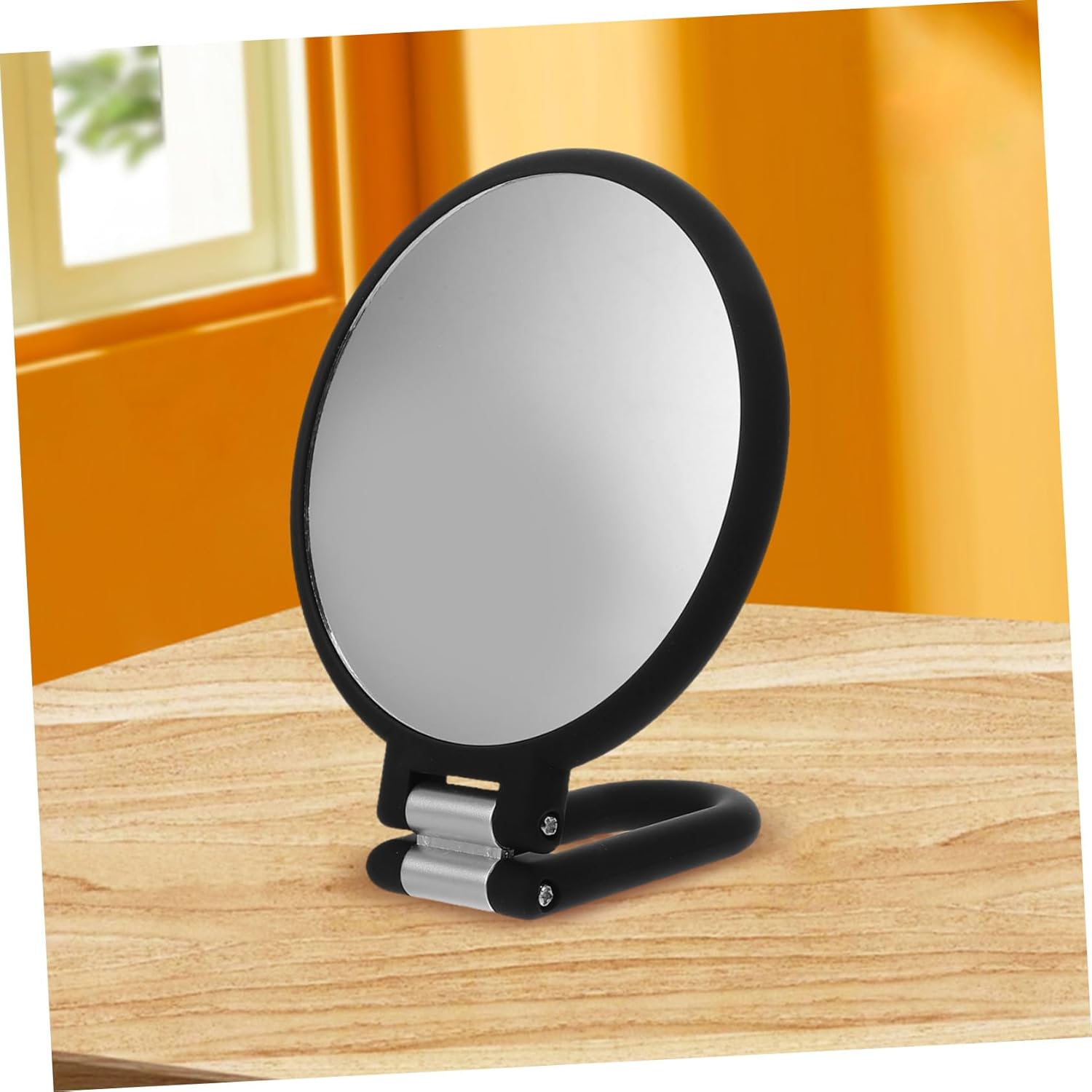 GALPADA 15X Magnification 6-Inch Foldable Travel Mirror Handheld Makeup Mirror Adjustable Rotation for Beauty Tasks