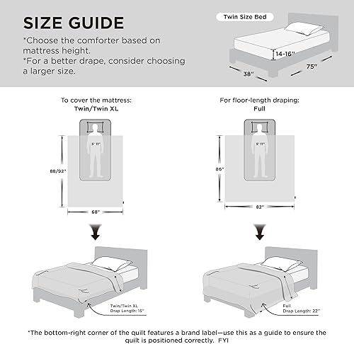Miniatura 27 de Bedsure Edredón refrescante tamaño Queen, mantas refrescantes para durmientes acalorados, edredón ligero para verano con tecnología fresca de doble
