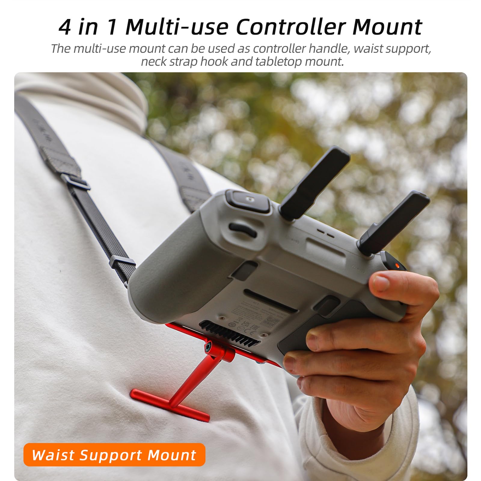 Halsband Für DJI RC/RC2 Fernbedienung – Verstellbar Mit 3 Haken & PU-Leder