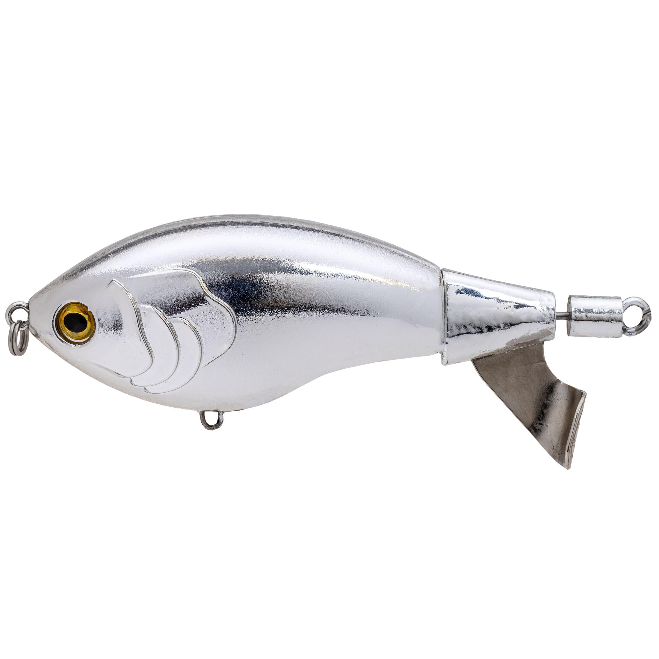 Strike King Clickin' Chickin Angelköder, Topwater Plopper, Carolina Chrom, 7,6 cm, 1,9 g, HCCKN3-475