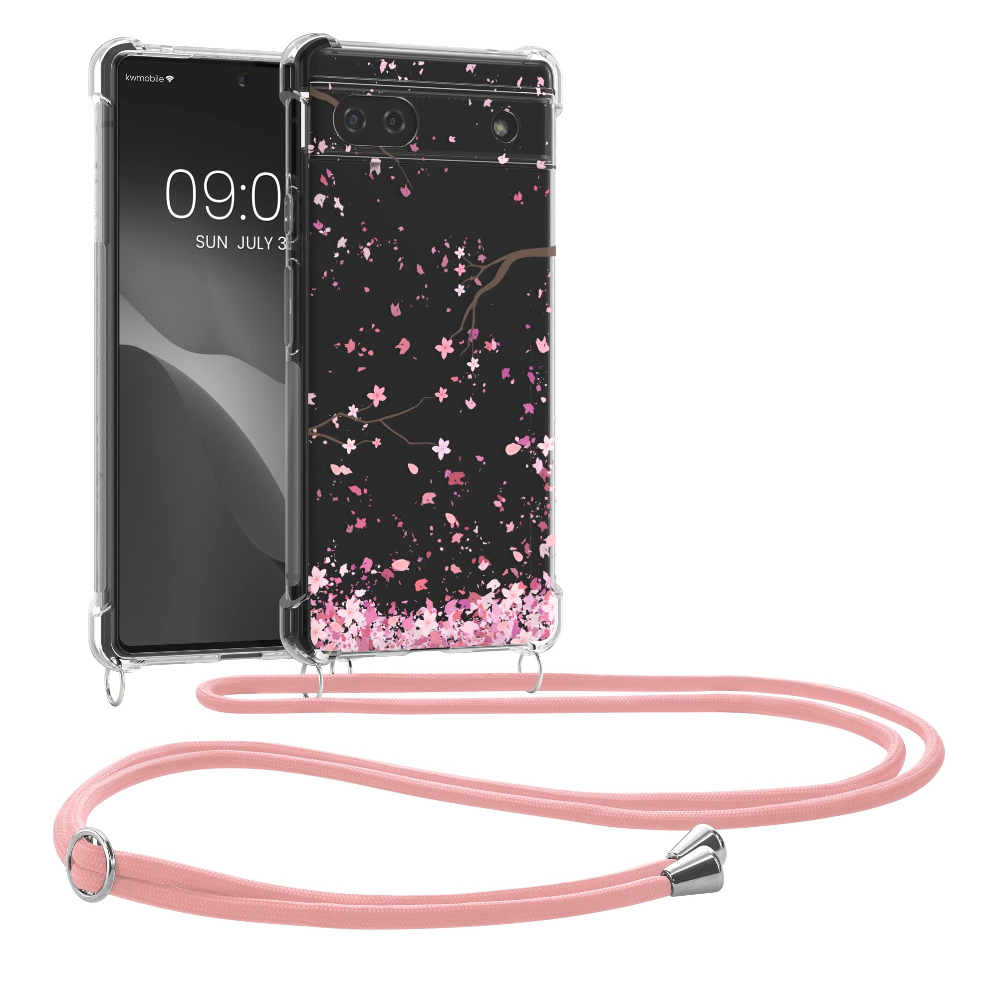 Coque Silicone Avec Collier Pour Google Pixel 6a - Marque Kwmobile - Neuf