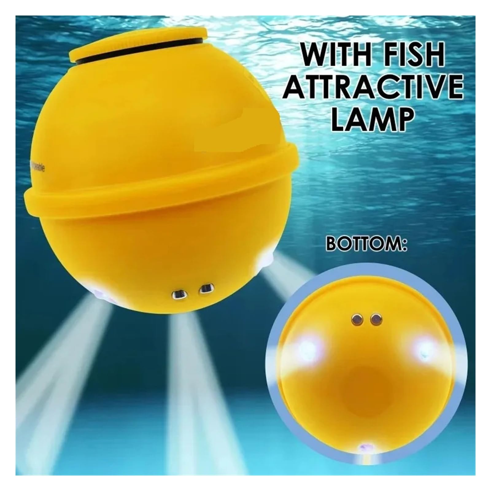 Ecoscandaglio, Trasduttore sonar wireless portatile per ecoscandaglio calcinabile, portata 200 m