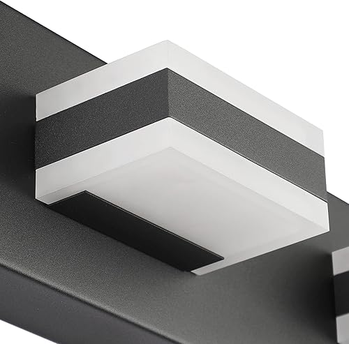 Miniatura 6 de SOLFART - Moderna lámpara acrílica de baño de luces LED blancas, para colocarla en la pared sobre el espejo del baño, S8568