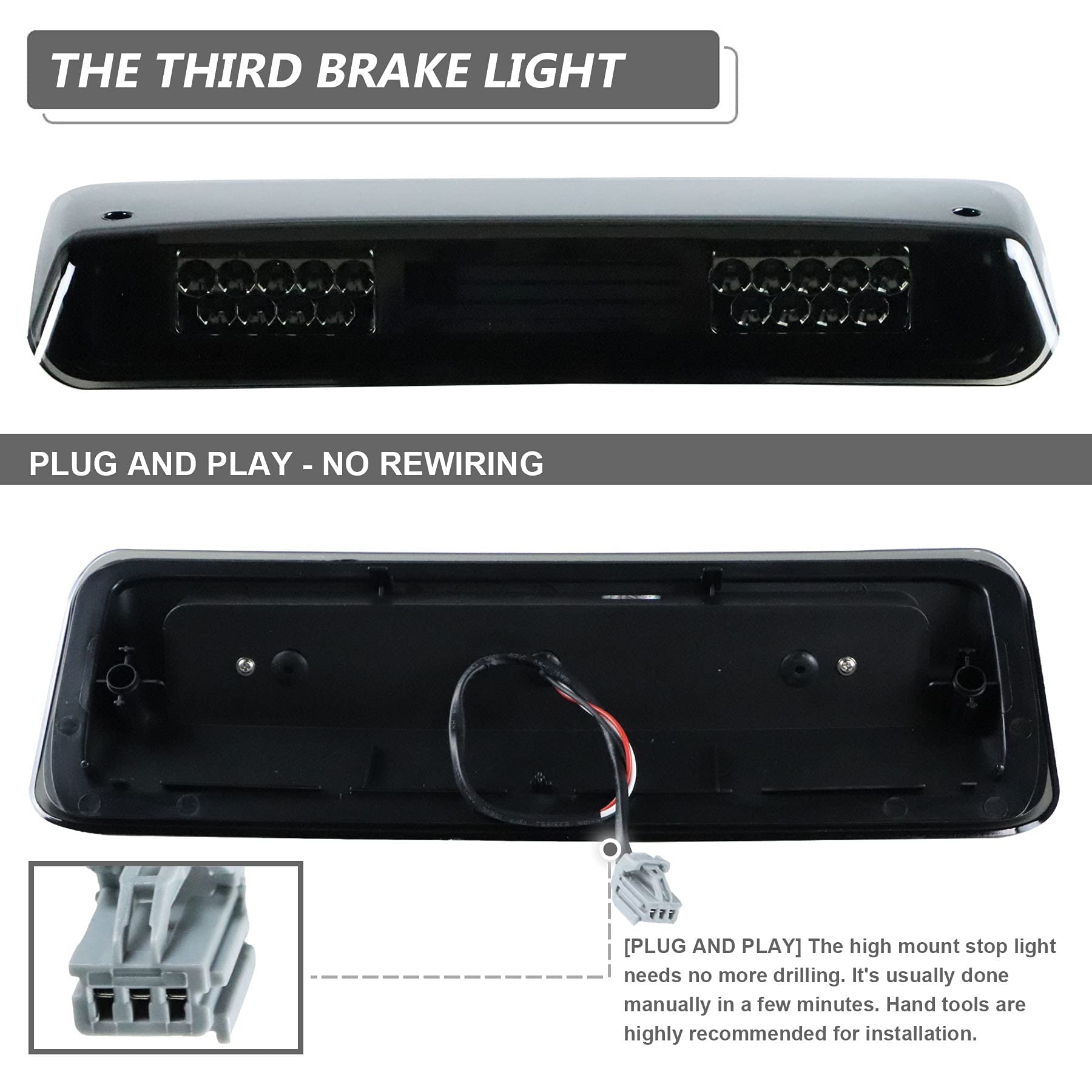 Fanale Terzo Stop Per Vauxhall Per Corsa D/E Per Opel 13188045 1222130 Lampada Di Arresto Per Auto A Montaggio Alto 3a Luce Di Coda Posteriore Terzo Fanale Dei Freni Auto Luce Arresto Posteriore
