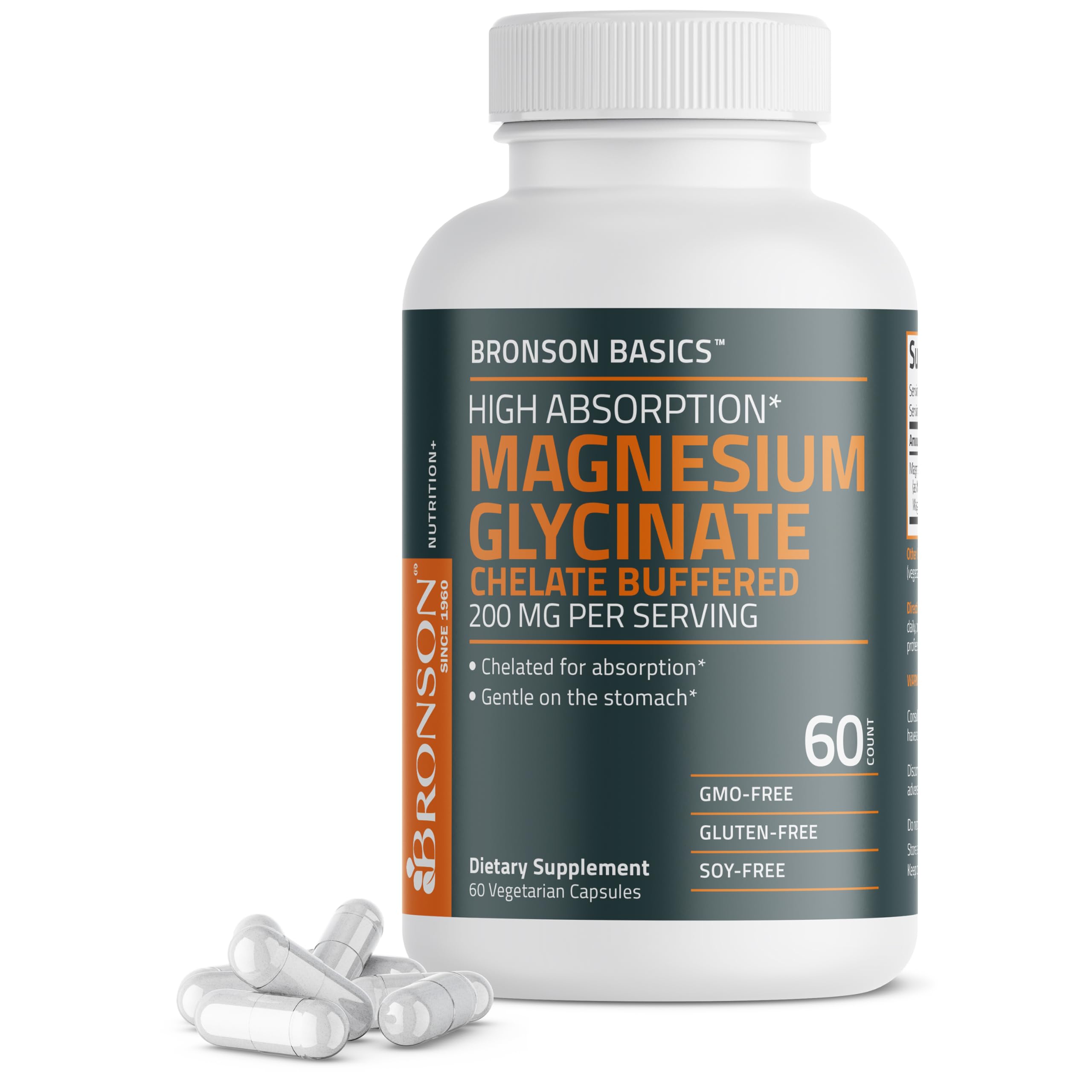Amazon.com: Bronson Magnesium Glycinate 200mg High Absorption