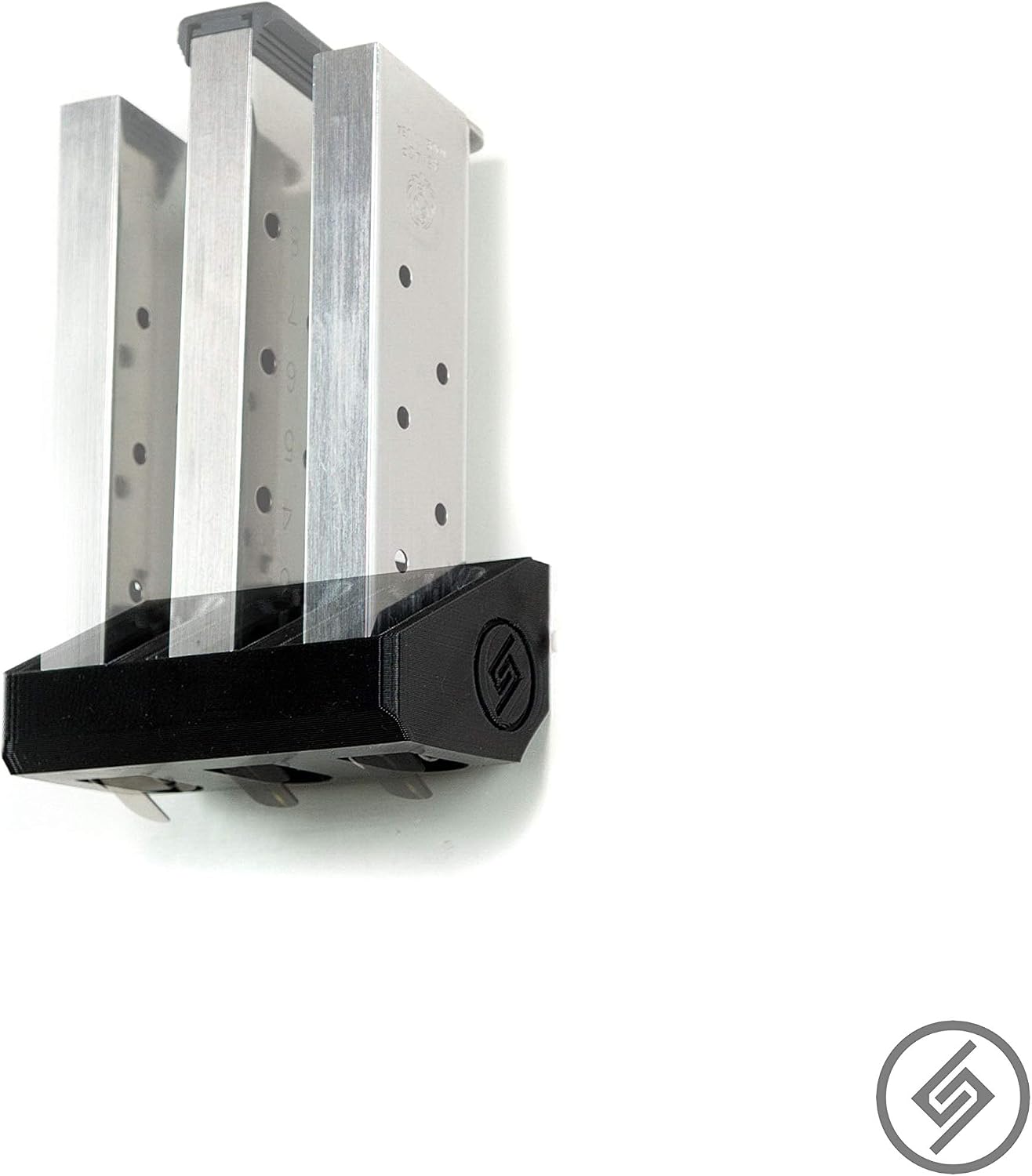 Spartan Mounts for 1911 Magazine | Mag Wall Display Storage Organization System | Unique Low Profile Design | Gun Safe Wall Garage | Gun Room Mounting Solution