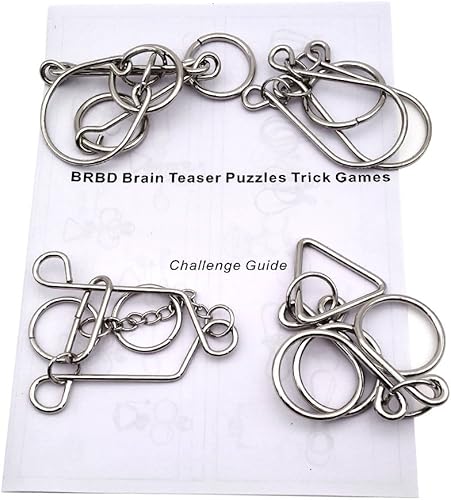 Miniatura 2 de 4 juegos avanzados de metal para cerebro rompecabezas teasers juguetes rompecabezas juguetes mágicos para niños adultos