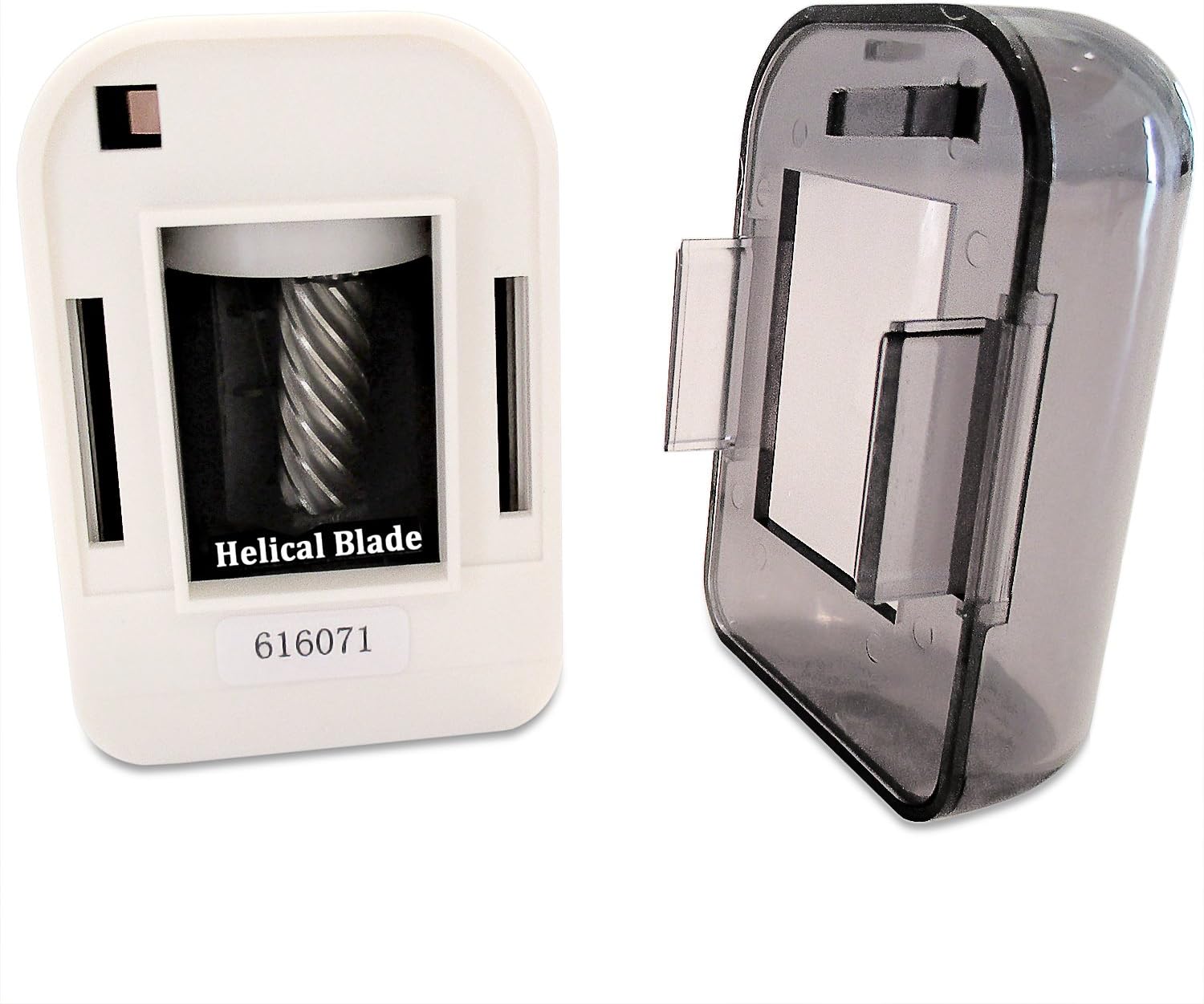 OfficeGoods Mini-Pro Electric Pencil Sharpener - Cordless Portable Sharpener - Battery Operated - Compact & Powerful for Home, Office & School - White