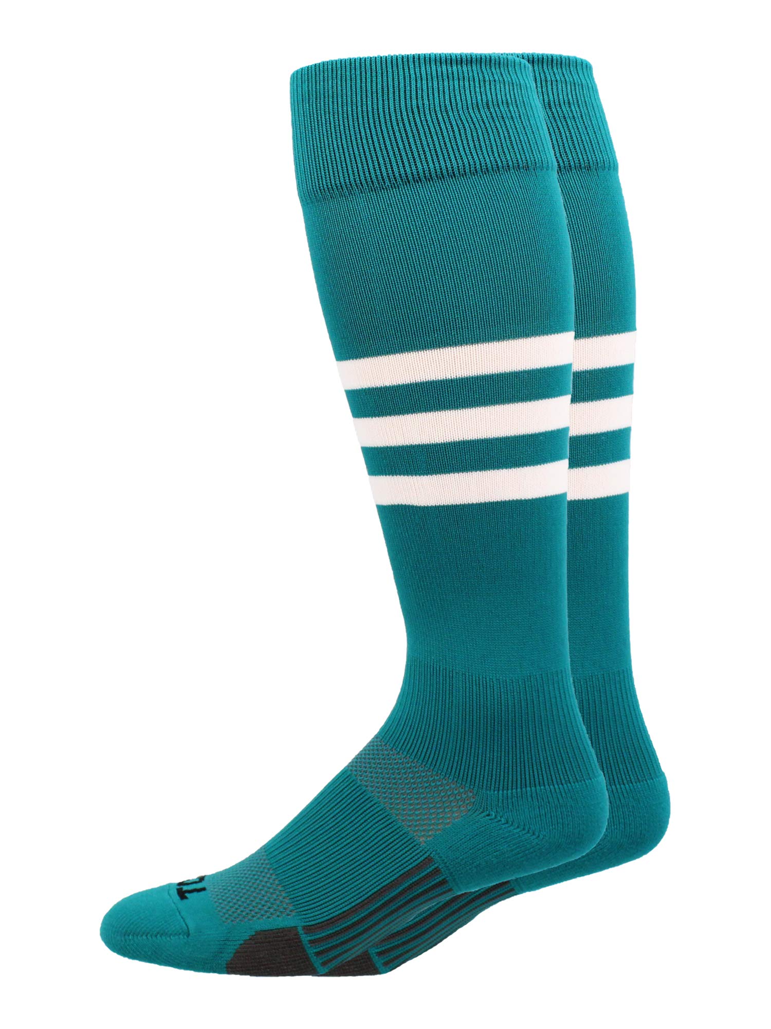 MadSportsStuff Striped Baseball Softball Socks | Made in USA | Performance Cushion & Support | Youth & Adult