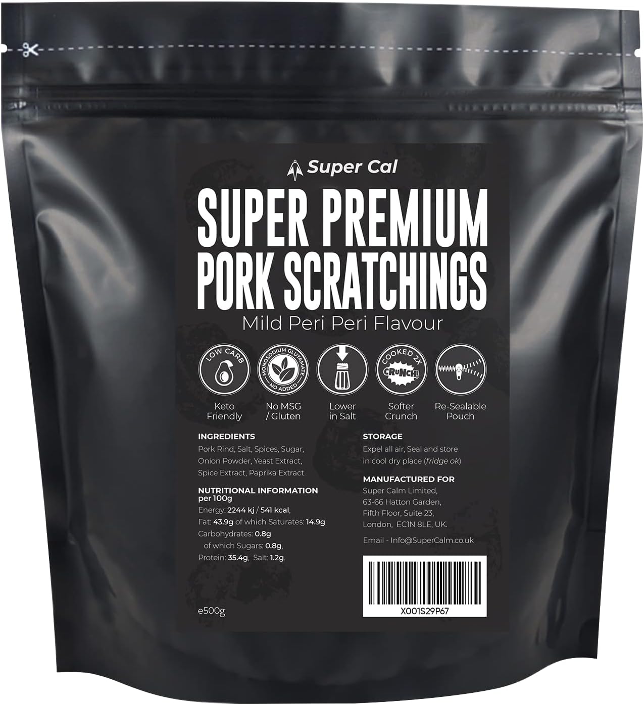 Pork Crunch Giant Box 25x30g Uncle Alberts Keto Pub Style