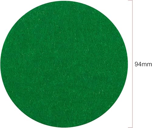 Miniatura 2 de BQSPT - Almohadillas de fieltro de mazo de hockey de aire de 3.701 in, almohadillas de repuesto para empujadores de hockey de aire, adhesivo