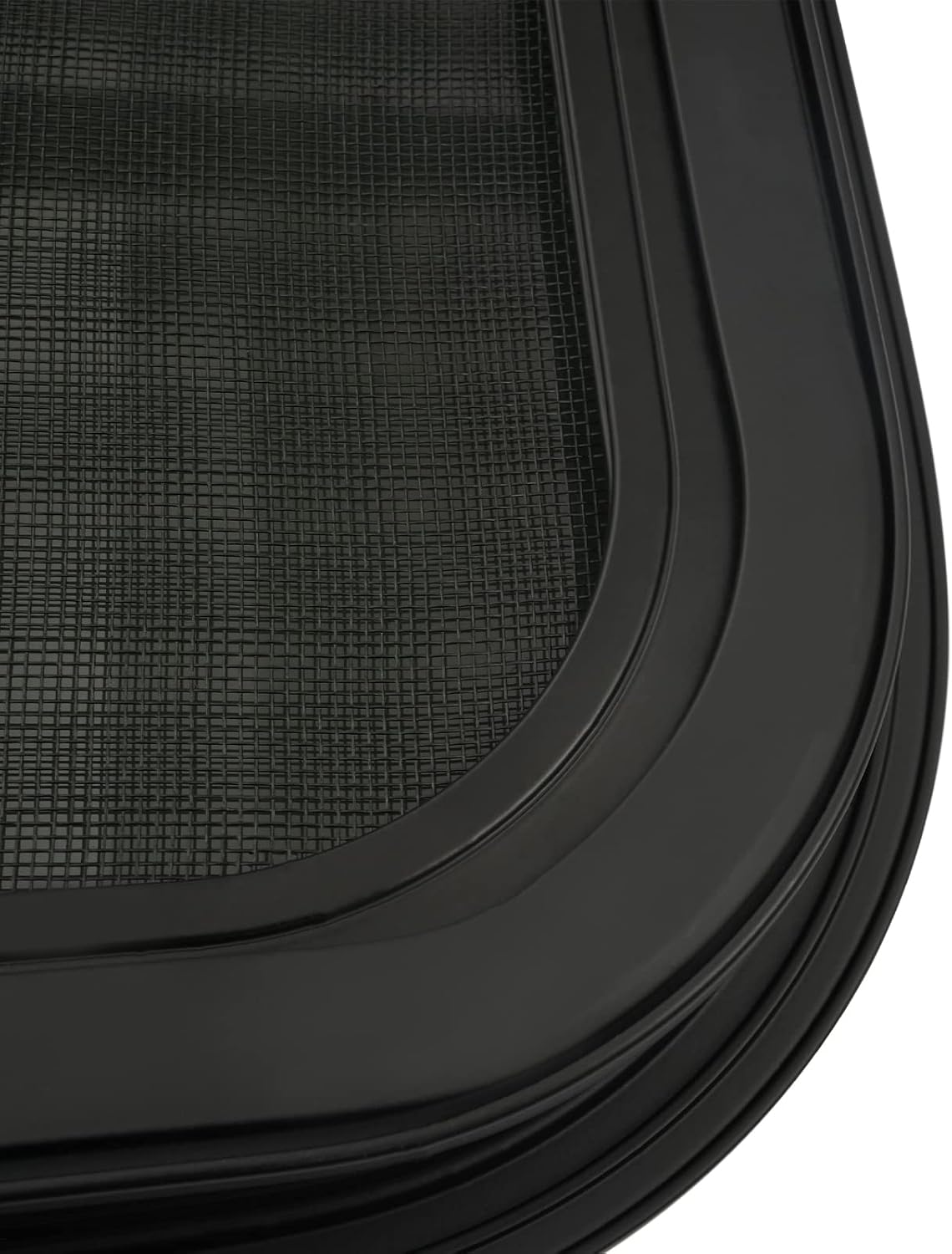 ‌42" W x 22" H Universal RV Window, Horizontal Sliding Tempered Glass with Screen and Black Trim, High Privacy Teardrop Design for RV/Camper/Trailer, Durable Aluminum Alloy Frame