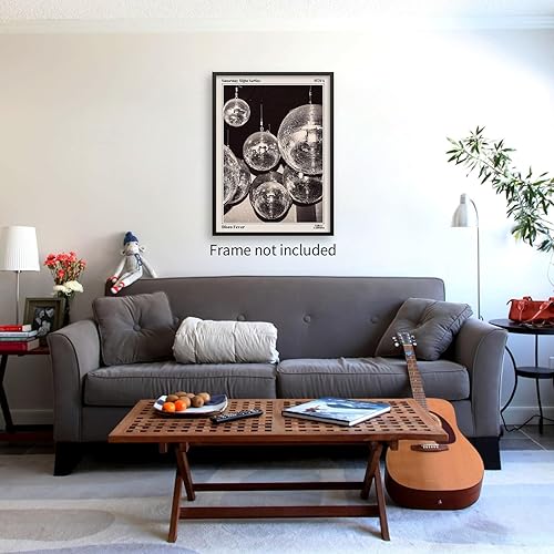 Miniatura 7 de Sufeasdf Arte de pared de periódico de discoteca de los años 70, pósteres de arte vintage en blanco y negro, impresiones estéticas en lienzo retro,