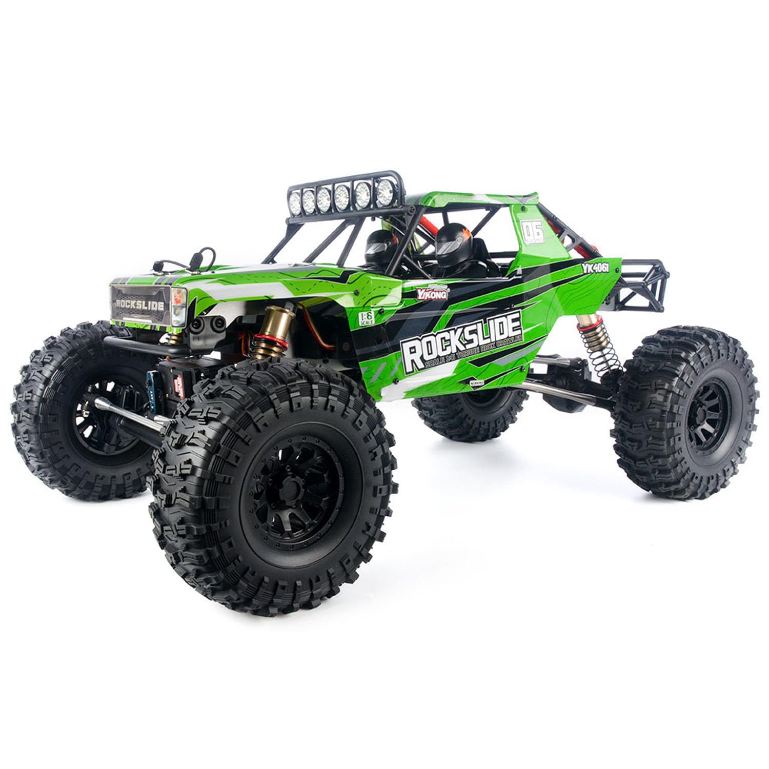 TOUCAN RC HOBBY 1/6 Crawler YK4061 AWD RC fuoristrada radiocomandata, compatibile con motore brushless Hobbywing 80A ESC, ingranaggi in metallo, design a gabbia di ribaltamento