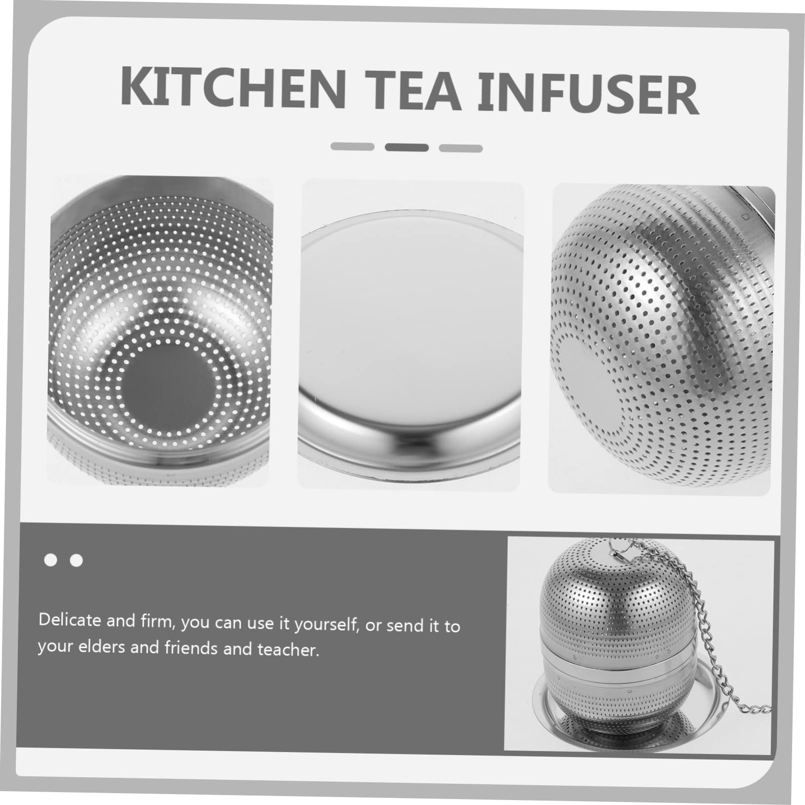 PRETYZOOM 5 Piezas Filtro De Bandeja De Goteo Bola De Té Para Té De Hojas Sueltas Colador De Té Cafetera De Té Para Té Helado Té Reutilizable Más Empinado Soporte De Té Para Té Suelto