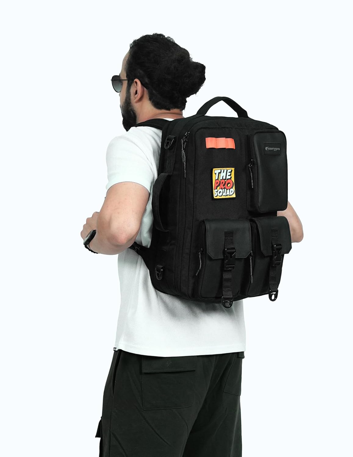 Overnighter Backpack Duffle Bag(30L) for Men and Women | Fits 15.6inch laptop| 2 way carry with 180 degree access | Includes Raincover, 5 velcro stickers, Sling belt| Water resistant| 2 years warranty 2 71tSC9zzZSL. SL1500