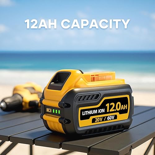 Miniatura 2 de Batería de 60 V máx. 12 Ah, compatible con herramientas DeWalt de 20 V/60 V, compatible con DCB612 DCB606 DCB609, tiempo de funcionamiento extendido