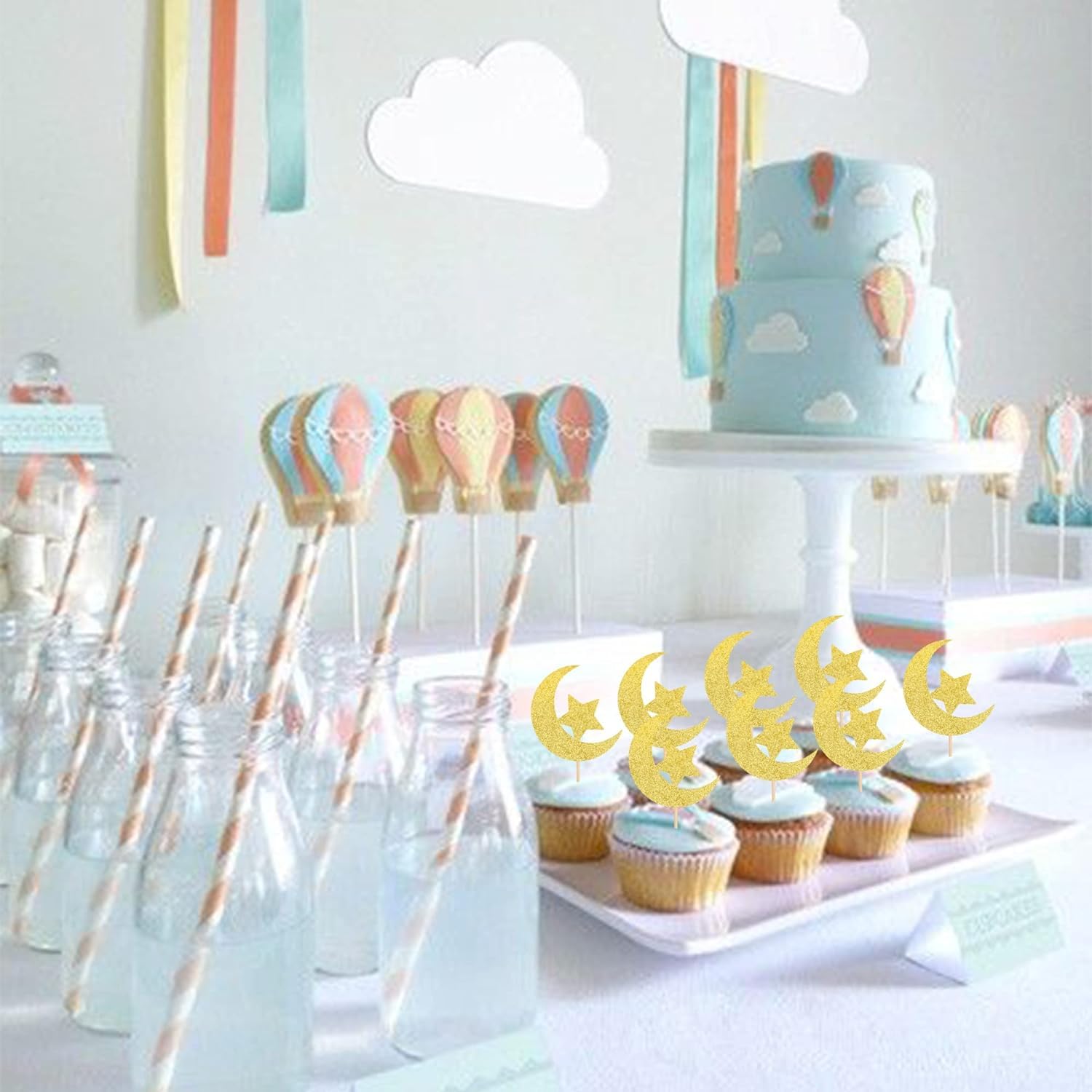 Ramadan Mubarak Cupcake Topper - Ramadan Danke Tags - Muslim Islamisches Fest - Ramadan & Eid Party Printable - Digital Download