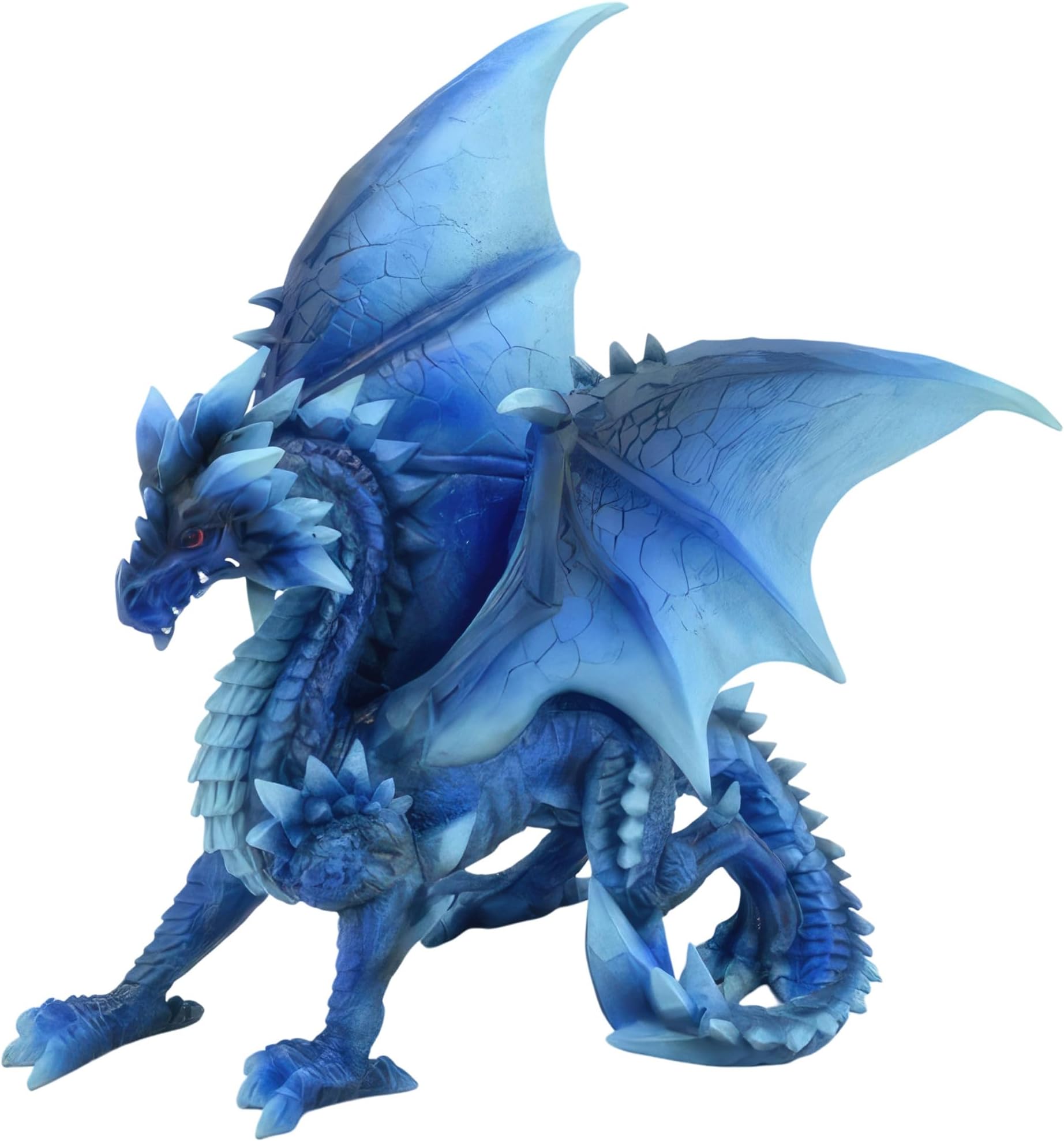 ICE ARMOR 8.5" W Blue Dragon Sitting Figurine Statue Decoration Office Desk/Home/Living Room/Table Decor, Perfect House Warming Gifts for New Home