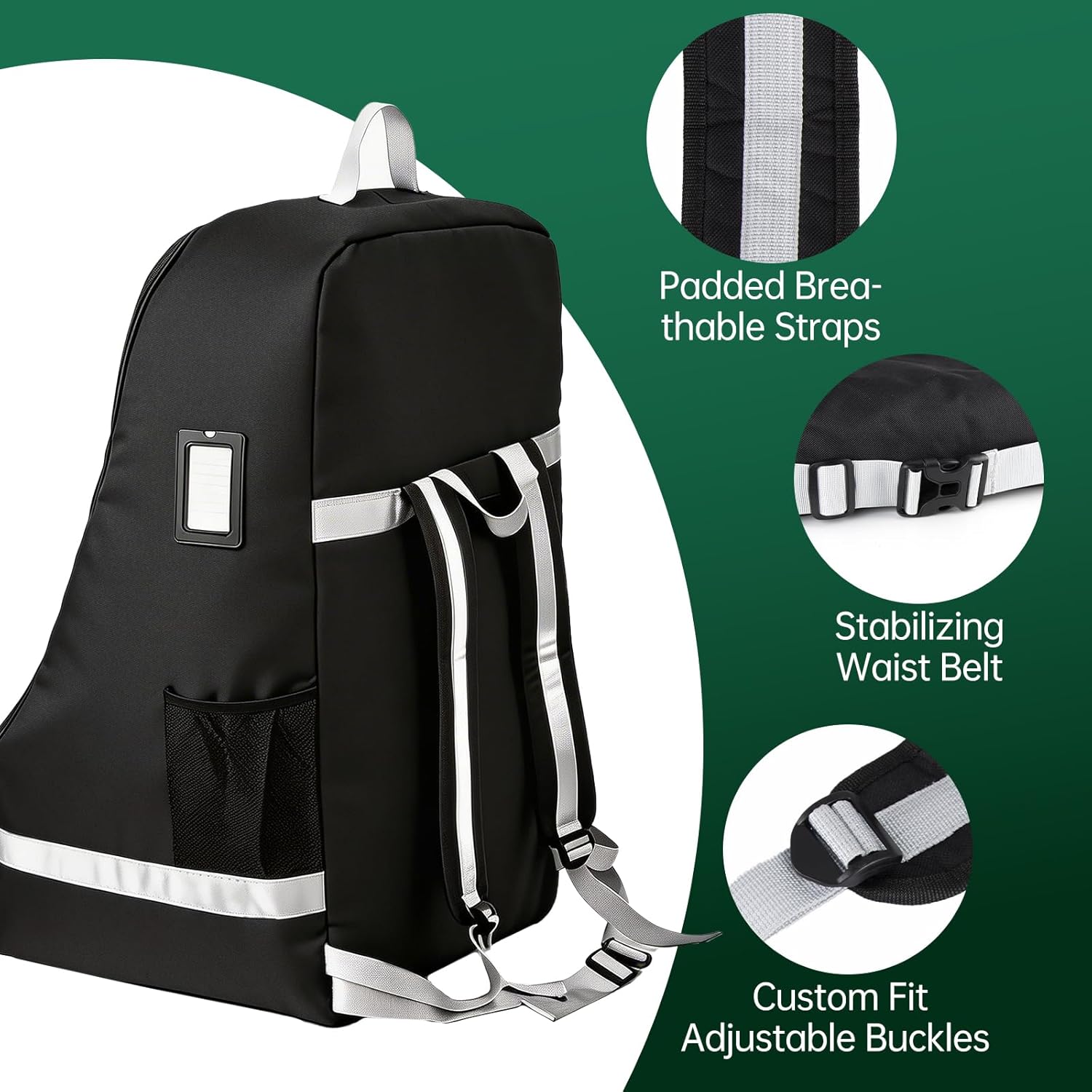 Car Seat Travel Bag Compatible with Graco, Infant Car Seat Travel Bag for Airport, Padded Car Seat Carrier Bag for Airport Fits Graco Most Baby & Infant Car Seats for Airport Baby Travel