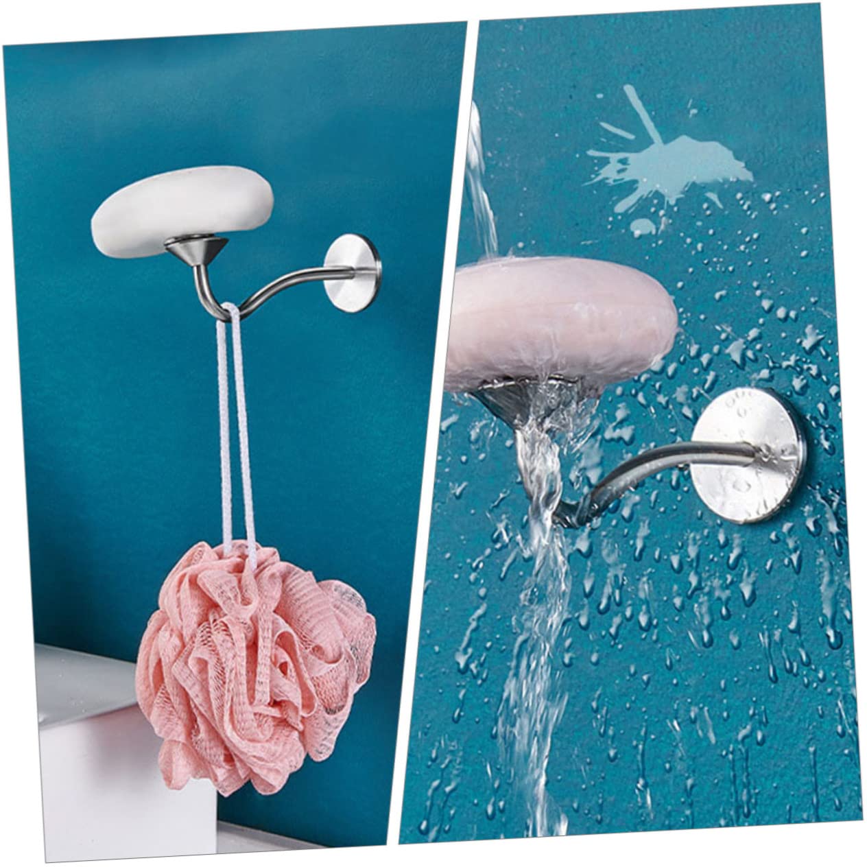 IMIKEYA 3 Pezzi Supporto per sapone magnetico Stand di sapone Accessori da bagno Soap Bar autodrenante Portasapone da parete magnetico portasapone autodrenante portasapone doccia magnete