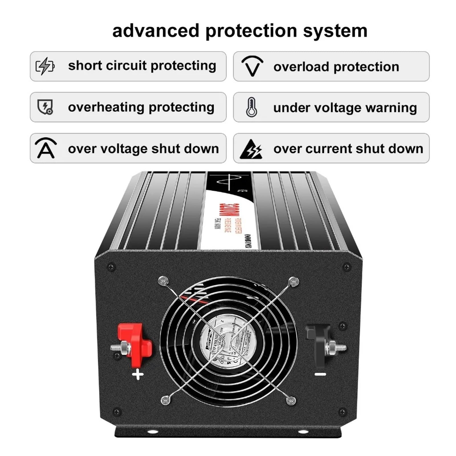 Inversor Energía Solar Onda Sinusoidal Pura 3200 W 6400 W CC 12 V 24 V 48 V A CA 110 V 220 V Pantalla Digital(12V,220V-230V,Universal)