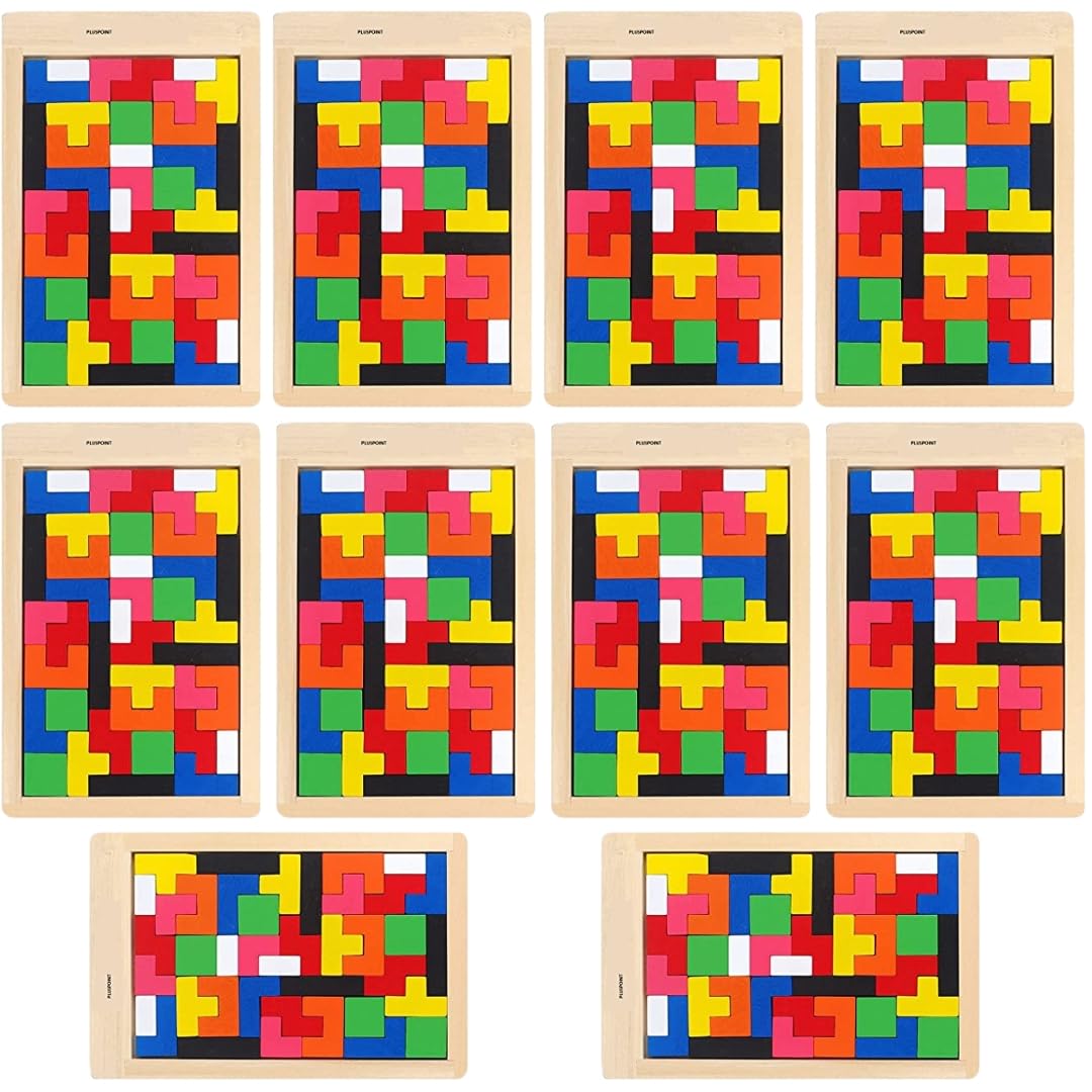 PLUSPOINT Wooden Emoji Face Changing Cube Puzzle Game Expressions Matching Block Puzzles Building Logical Educational Training Toys 16 Face Blocks & 72 Playing Cards Birthday Gift for Kids Boys Girls — Amazon image 10
