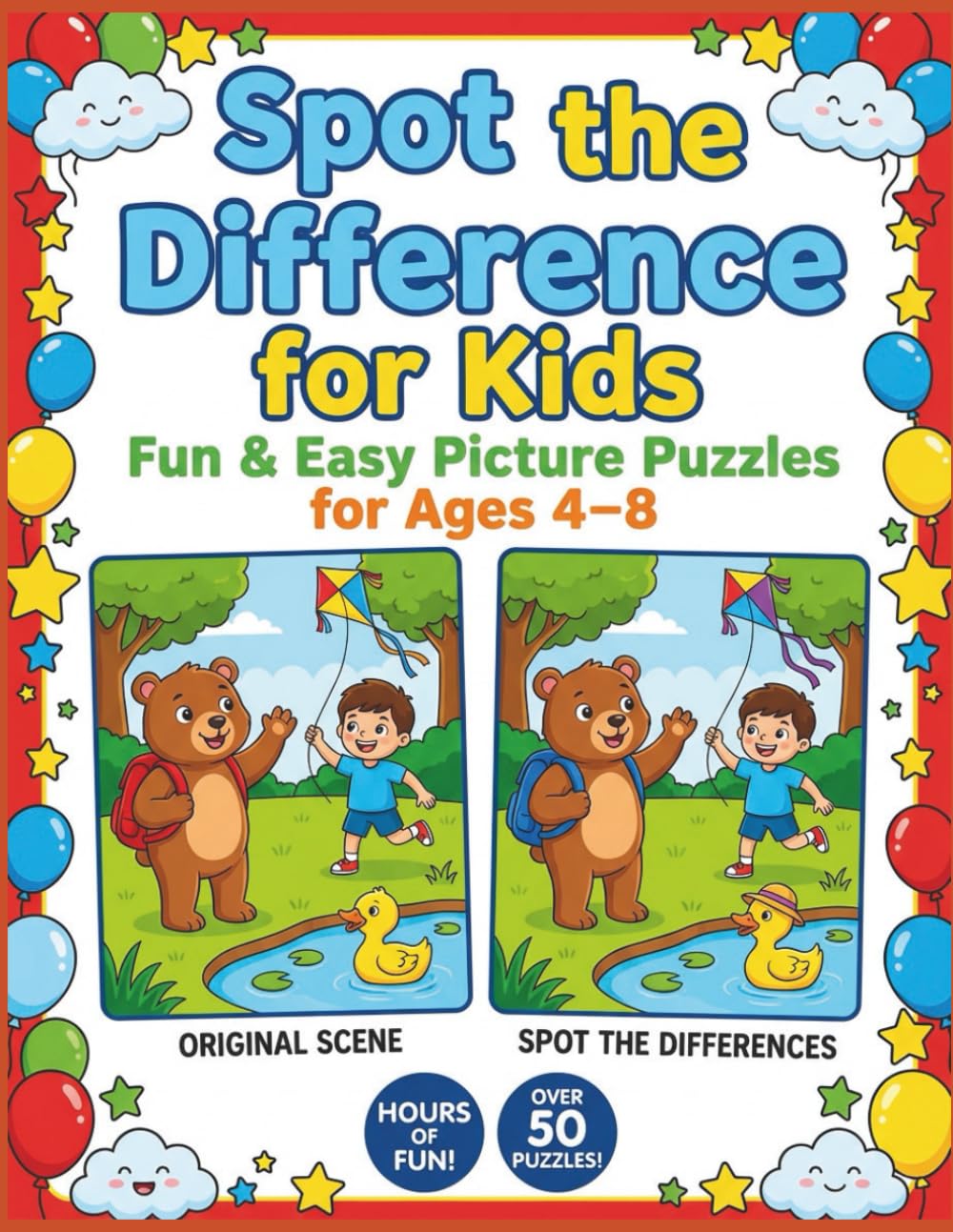 Spot the Difference for Kids: Fun & Easy Picture Puzzles for Ages 4 - 8